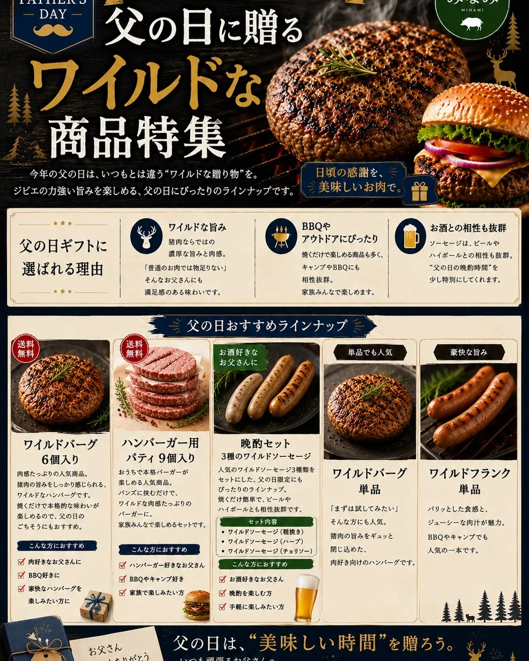 父の日の贈り物、もう決まりましたか？